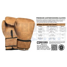 Vintage Brown Boxing Gloves - Handcrafted Genuine Leather
